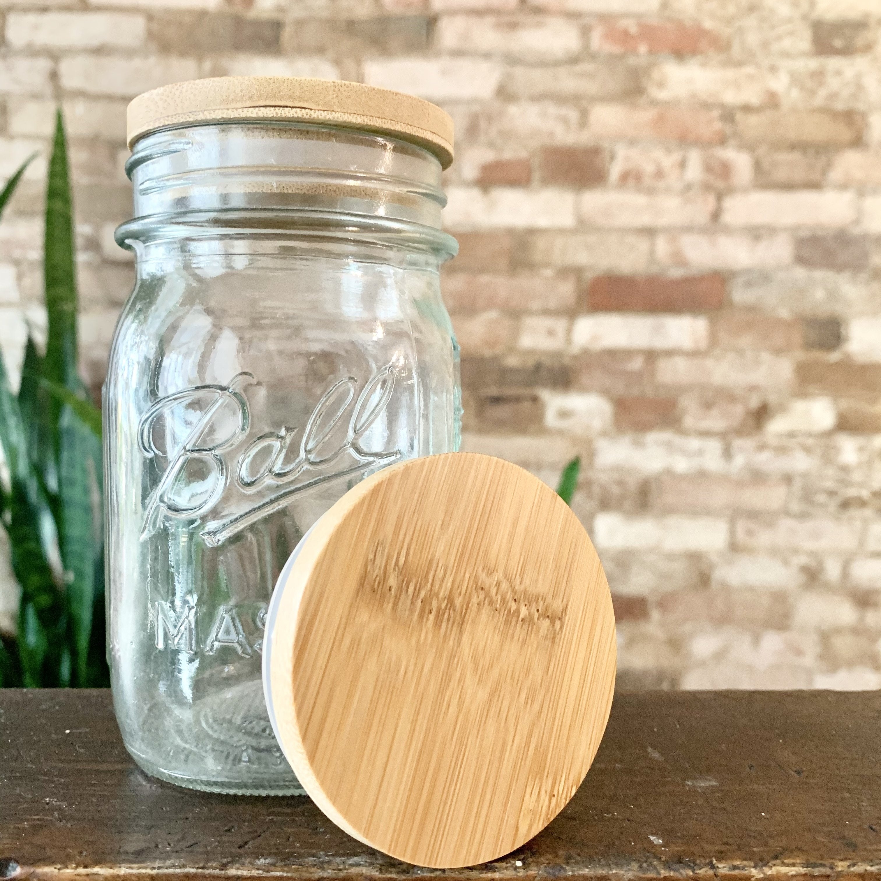 Bamboo Mason Jar Lids — Reduce & Reuse Refillery