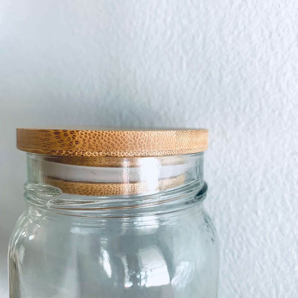 zero waste reusable bamboo jar lid standard size