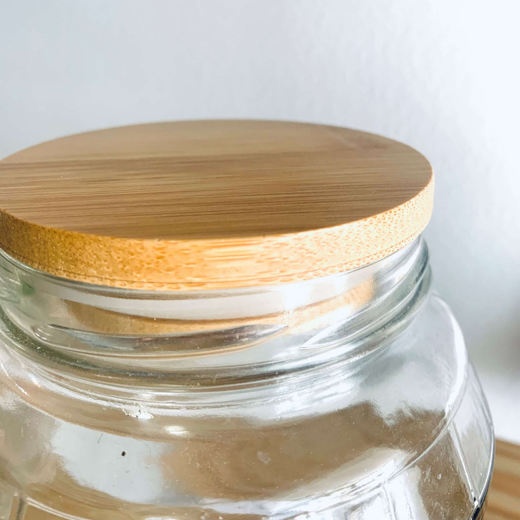 zero waste reusable bamboo jar lids wide size