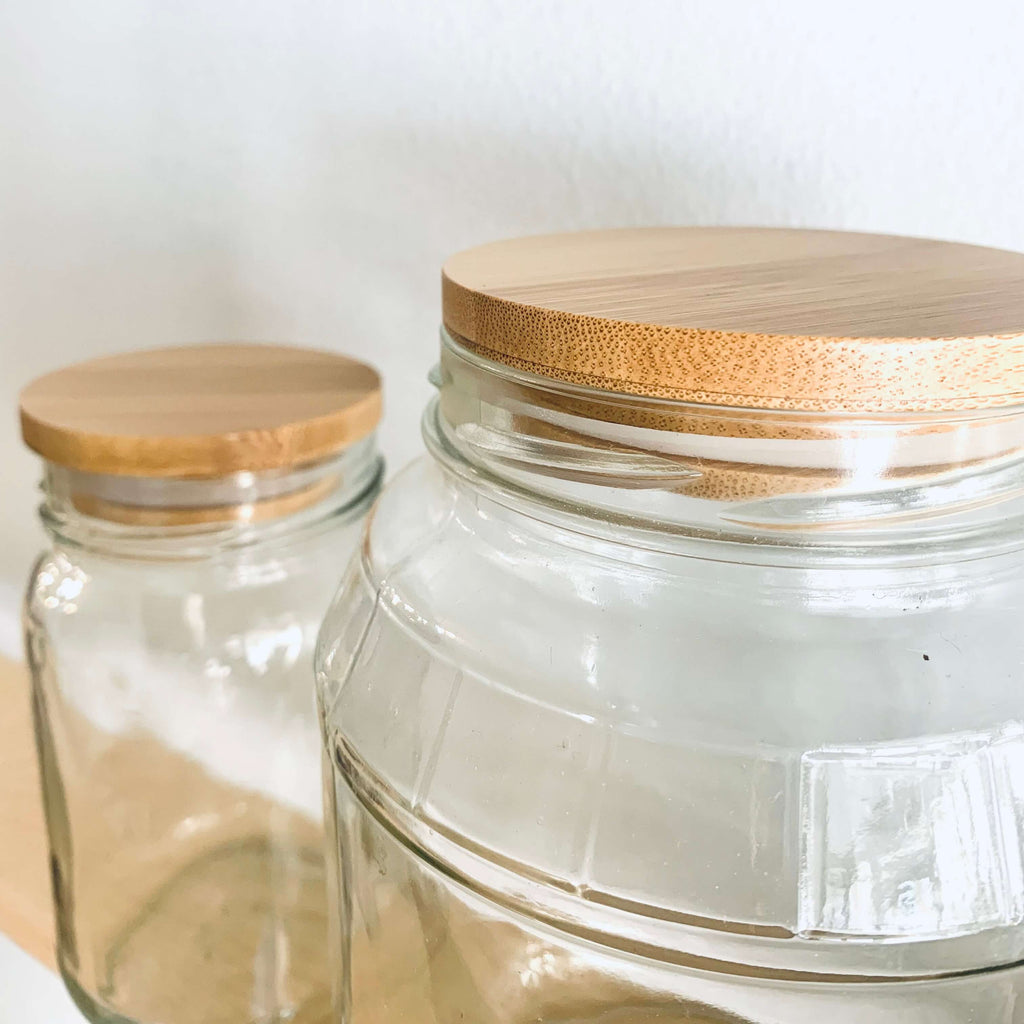 zero waste reusable bamboo jar lids