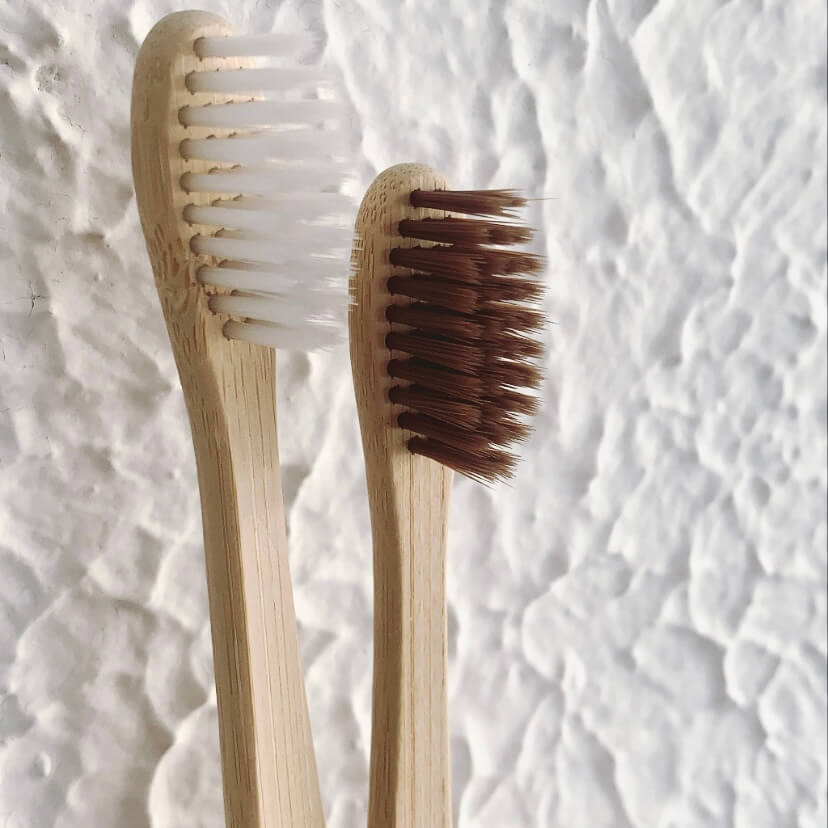 zero waste compostable bamboo toothbrushes made by zefiro